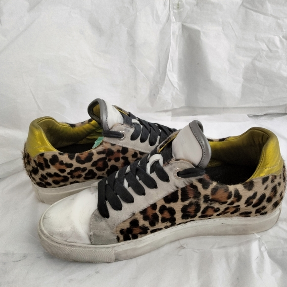 Zadig & Voltaire sneakers distressed pony hair  40 - Picture 12 of 16